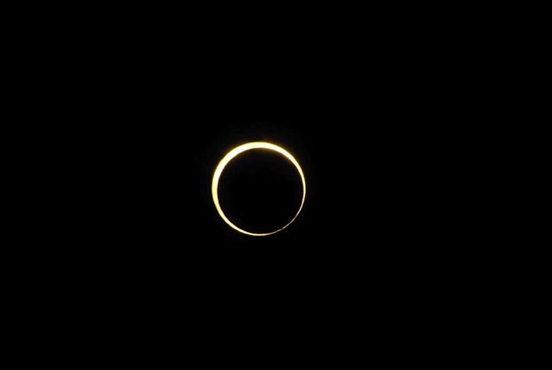 金環日食の写真