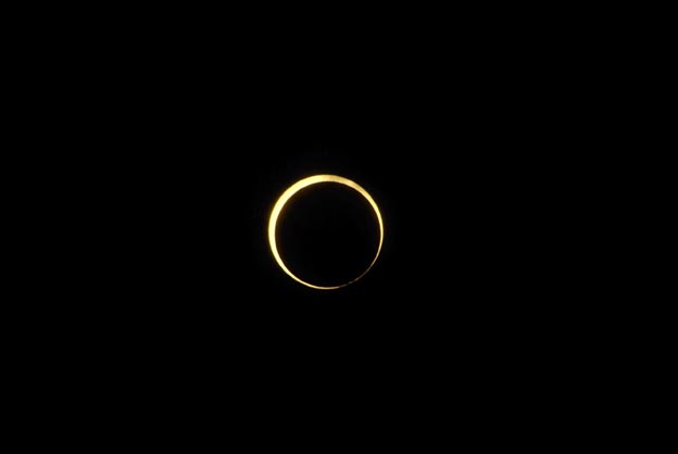金環日食の写真
